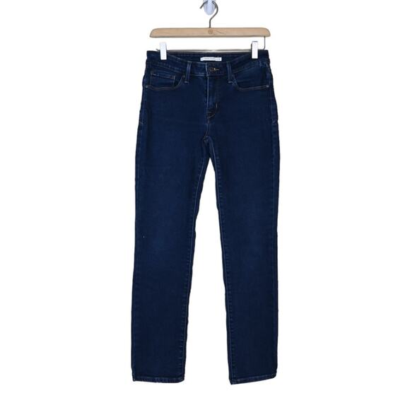 Levi's Mid Rise Skinny Jeans Dark Wash Womens 8 - Picture 1 of 10